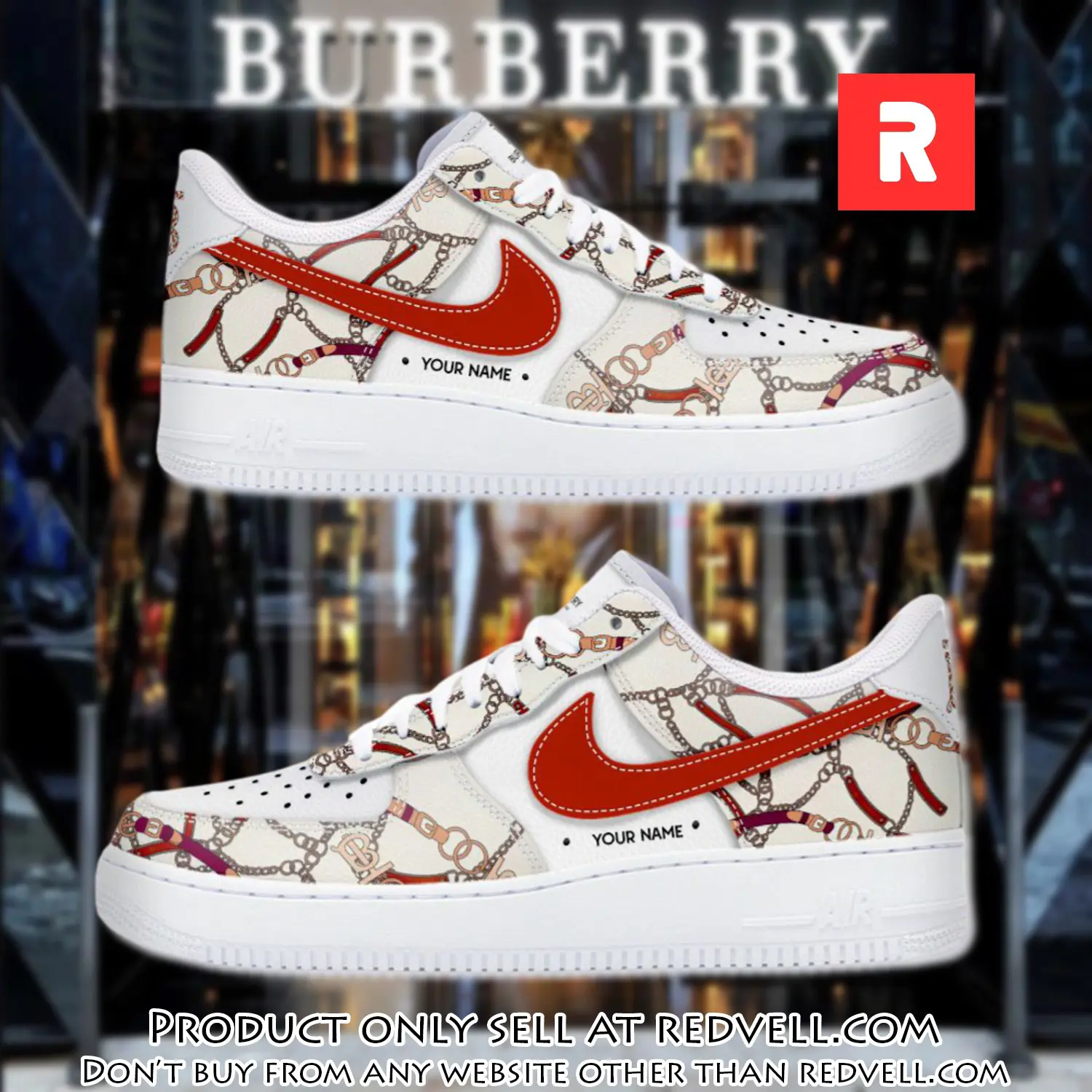 Personalized burberry luxury air force 1 sneakers limited af1 shoes oaf1001 rv3446499